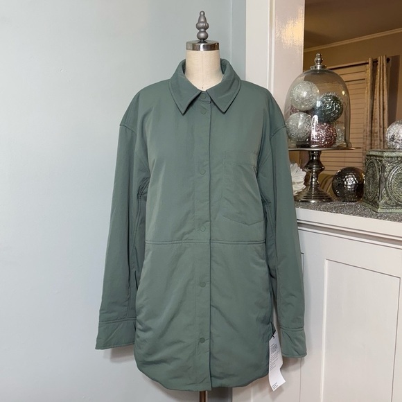 Lululemon Lightweight Insulated Shirt Jacket Grey Eucalyptus Size Large NWT - Picture 6 of 13